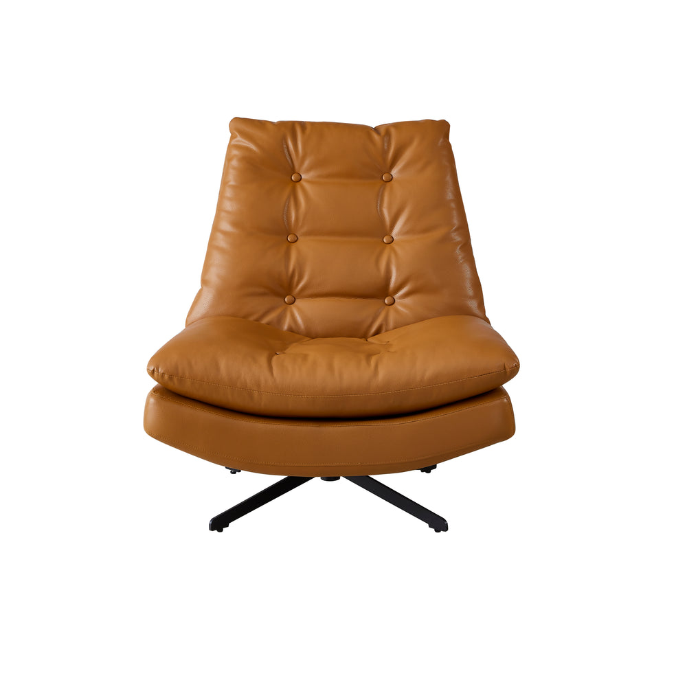 Modern Camel Swivel Recliner Chair