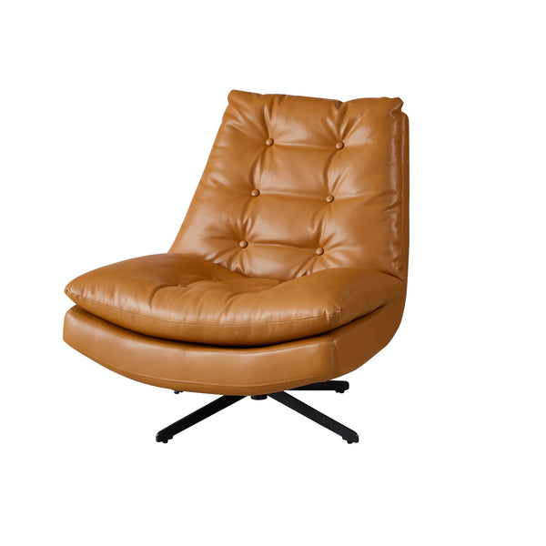 Modern Camel Swivel Recliner Chair