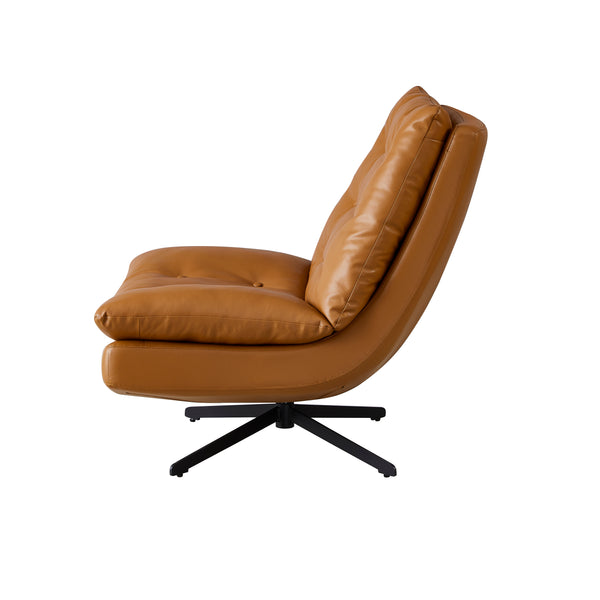 Modern Camel Swivel Recliner Chair