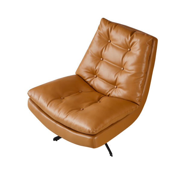 Modern Camel Swivel Recliner Chair