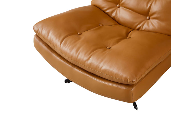 Modern Camel Swivel Recliner Chair