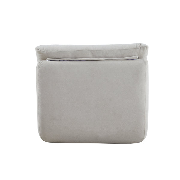 Minimalist Armless Lounge Chair in Light Beige (test)