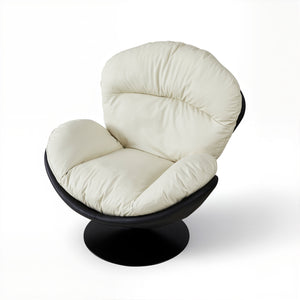 Modern Black & White Swivel Chair